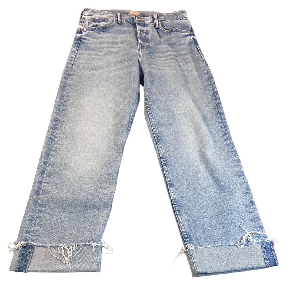 Mother Denim The Tomcat Flood Jeans Light Wash Size 29 all button fly